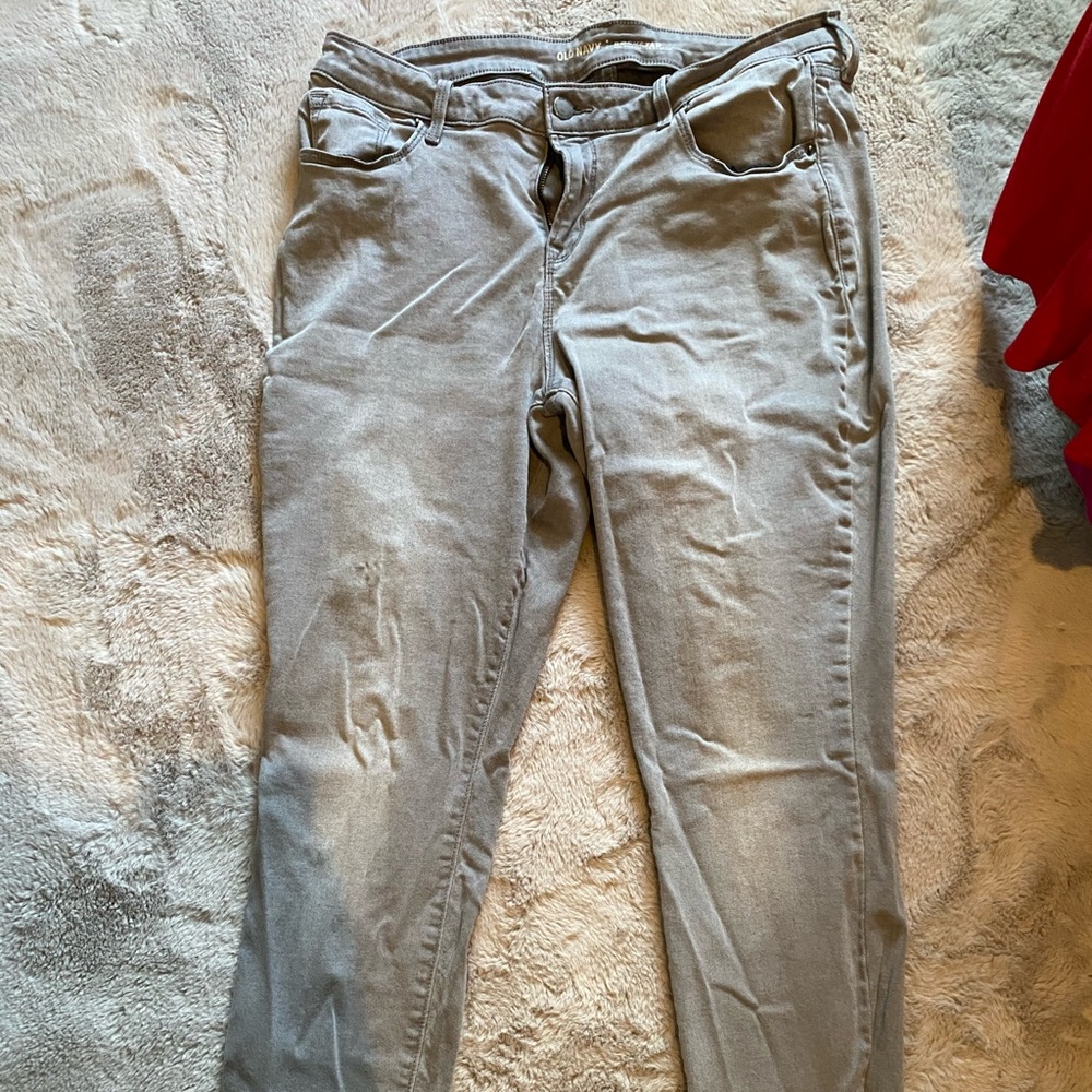 Gray old navy jeans